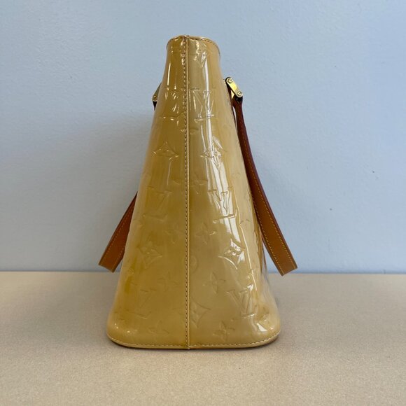 Louis Vuitton Vintage Houston Yellow Monogram Vernis Leather Tote - Preowned - Picture 4 of 16